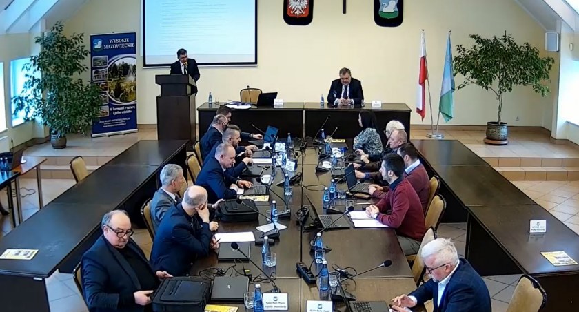 Zdjęcie: screen z XLVII sesji Rady Miasta Wysokie Mazowieckie