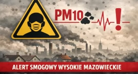 Zła jakość powietrza w Wysokiem Mazowieckiem. Obowiązuje ostrzeżenie