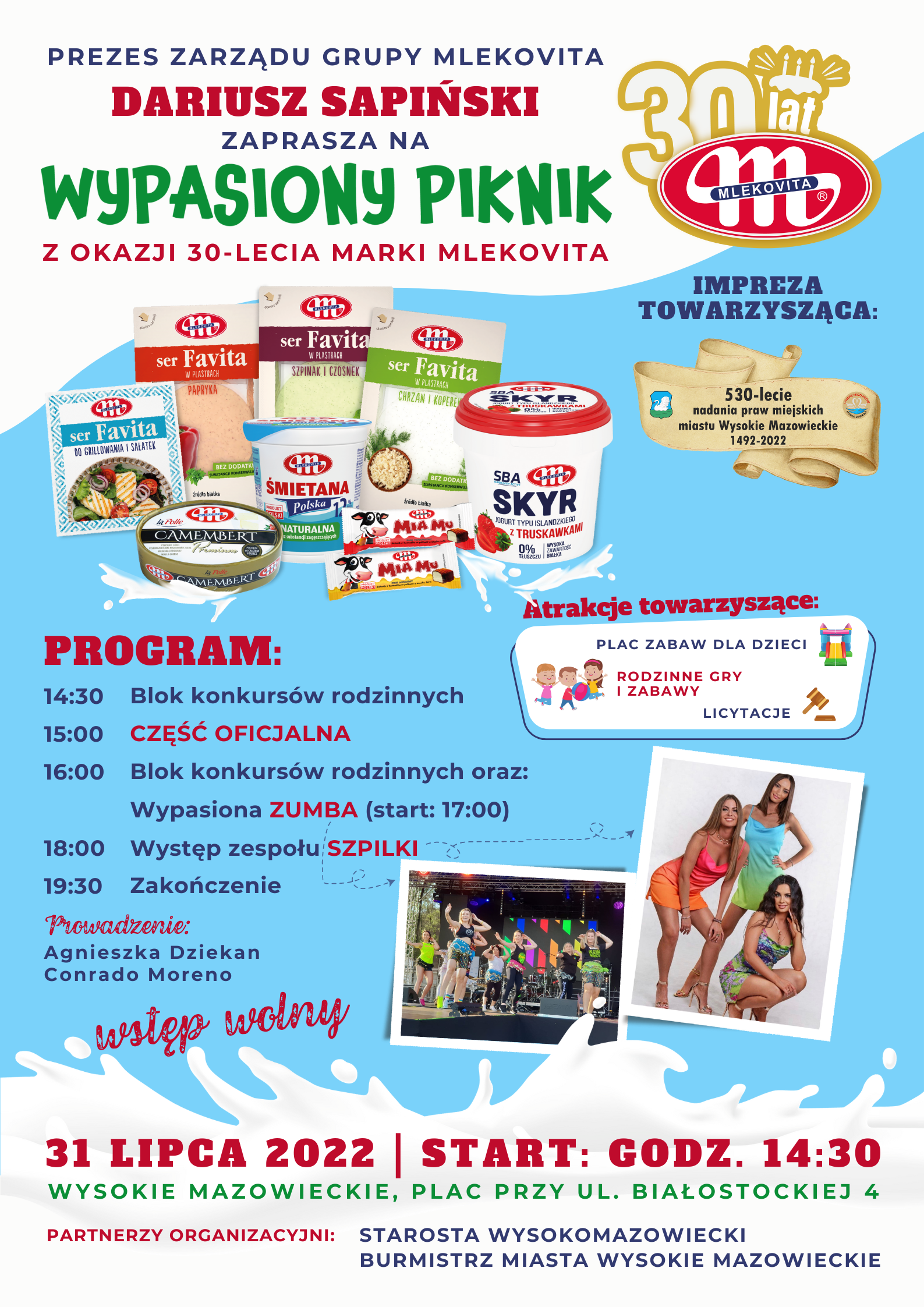 Plakat - Wypasiony Piknik Mlekovita