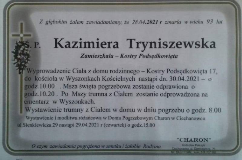 Kazimiera Tryniszewska