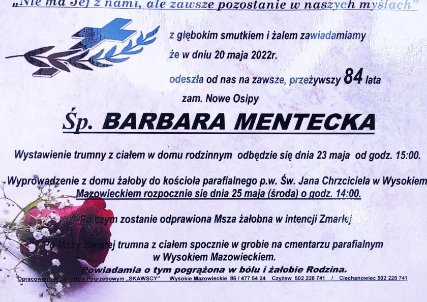 Barbara Mentecka