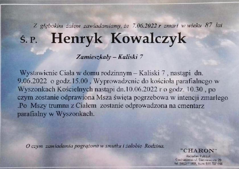 Henryk Kowalczyk