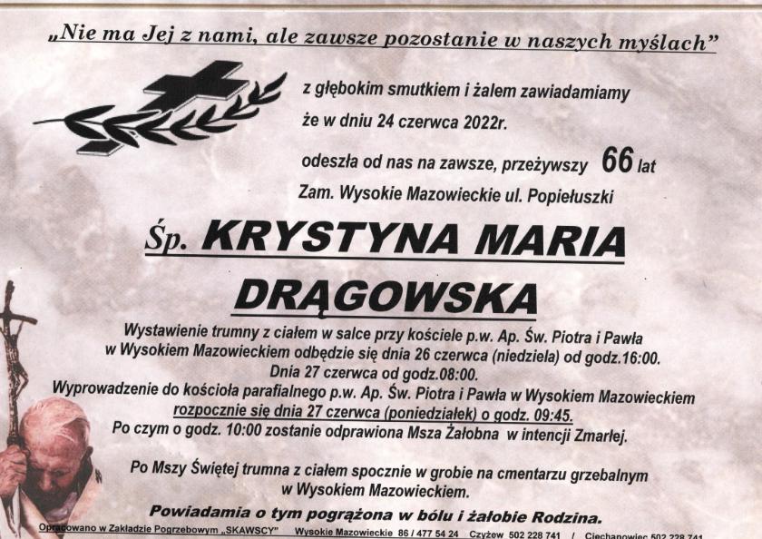 Krystyna Maria Drągowska