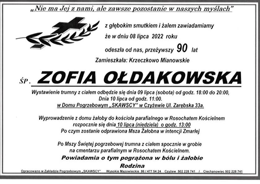 Zofia Ołdakowska
