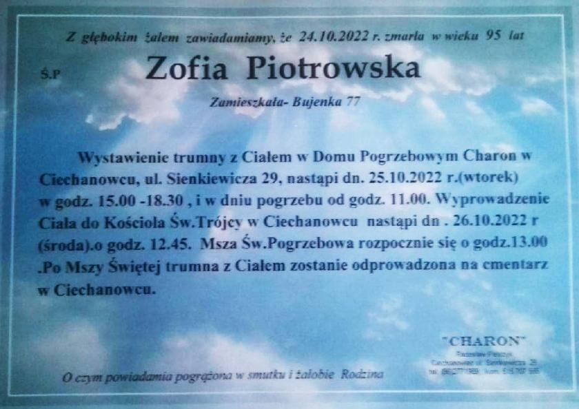 Zofia  Piotrowska 