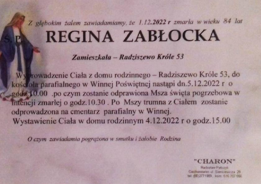 Regina Zabłocka