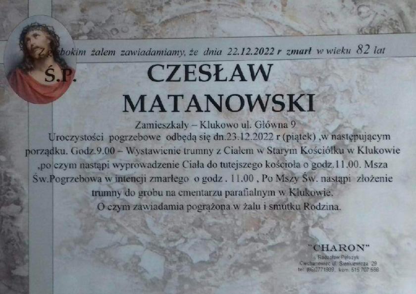 Czesław  Matanowski