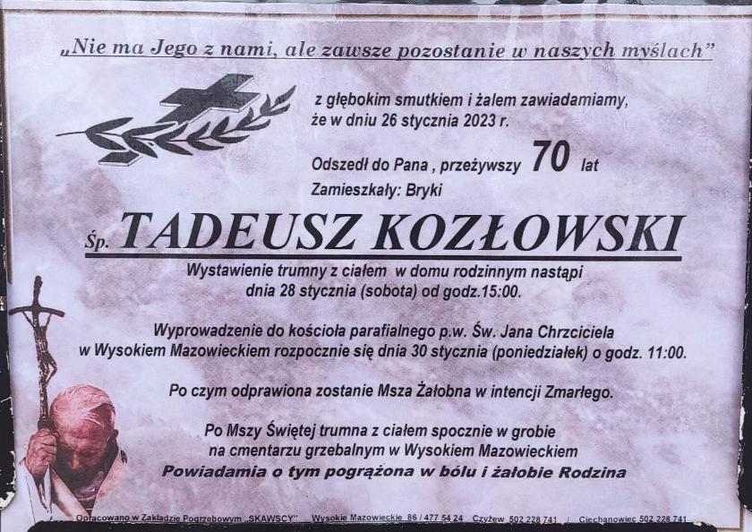 Tadeusz Kozłowski 