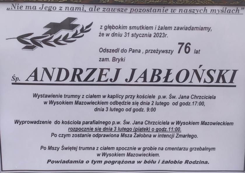 Andrzej  Jabłoński