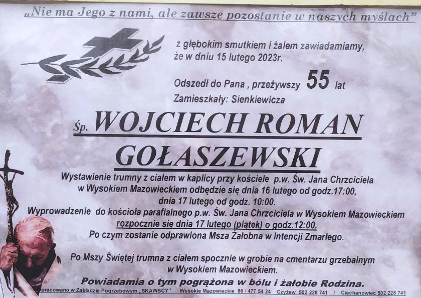 Wojciech Roman  Gołaszewski 