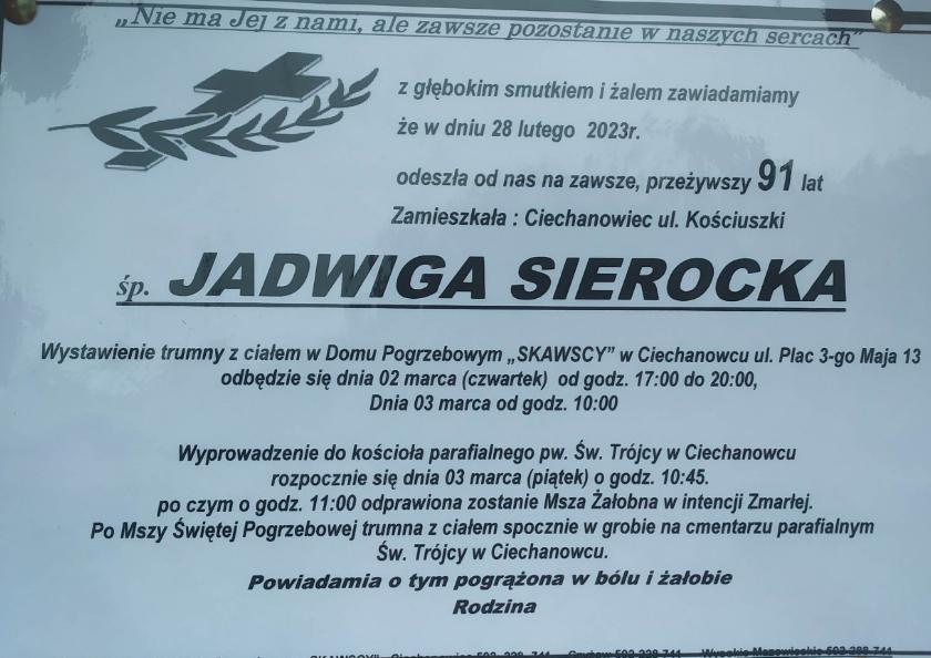 Jadwiga  Sierocka