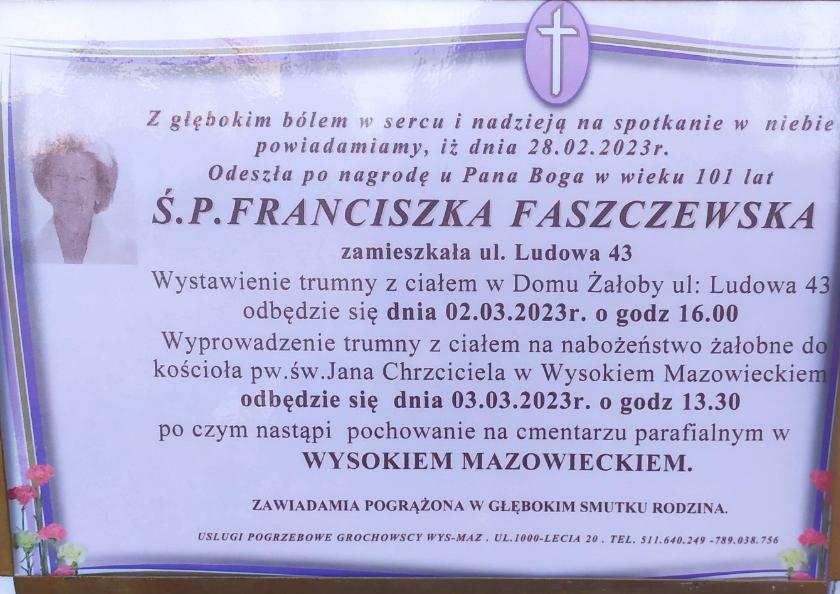 Franciszka Faszczewska