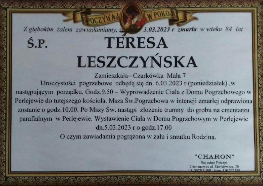 Teresa  Leszczyńska 