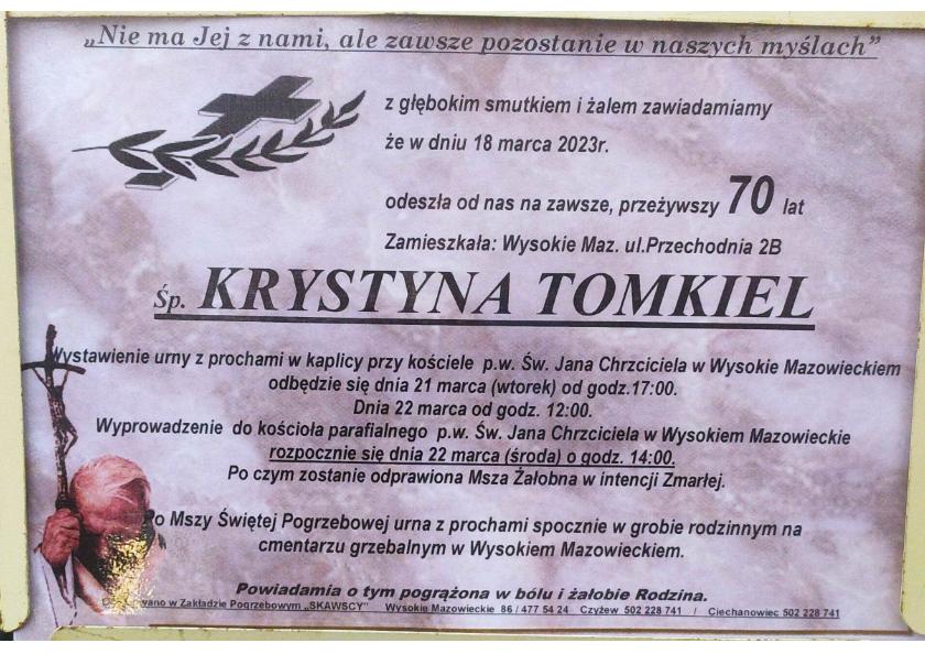 Krystyna  Tomkiel
