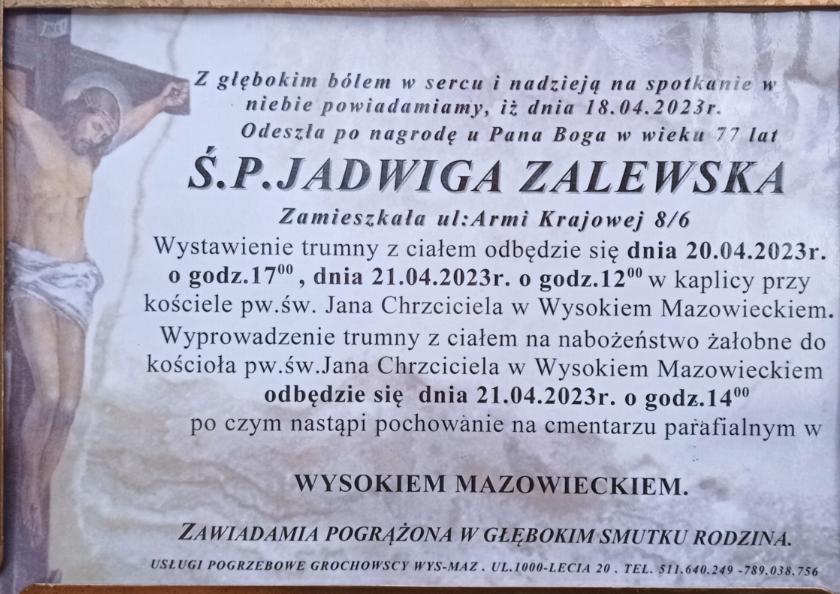 Jadwiga  Zalewska