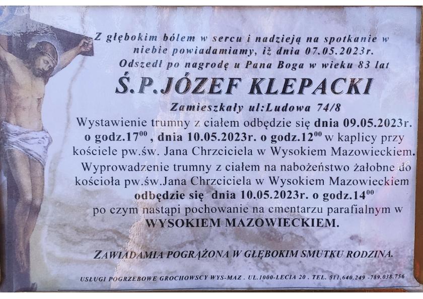 Józef  Klepacki
