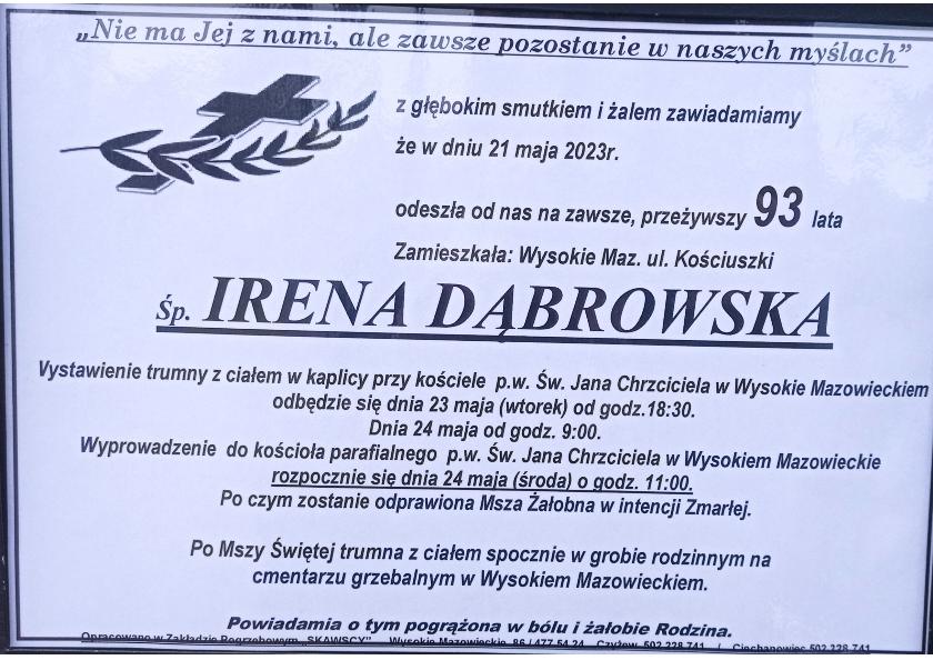 Irena Dąbrowska