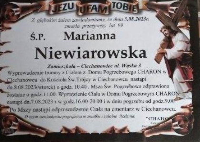 Marianna  Niewiarowska