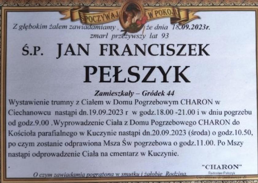 Jan Franciszek Pełszyk