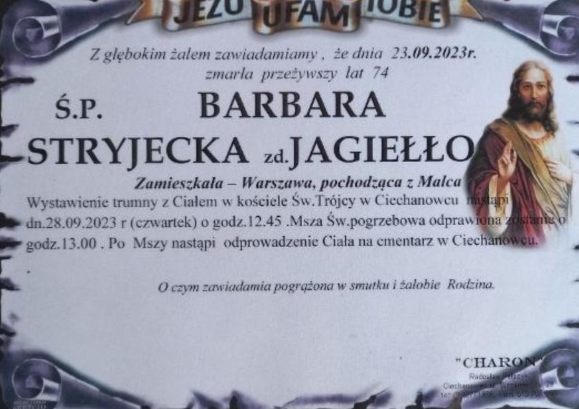 Barbara Stryjecka zd. Jagiełło