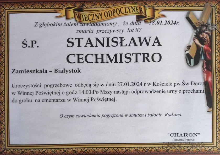 Stanisława  Cechmistro