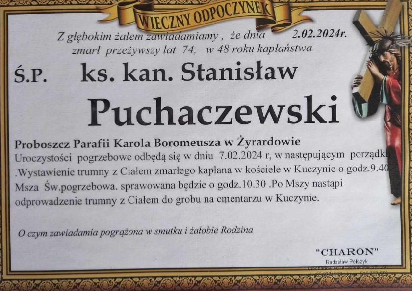 ks. kan. Stanisław  Puchaczewski