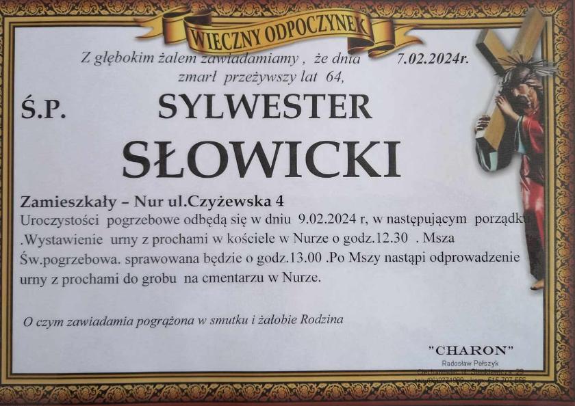 Sylwester  Słowicki
