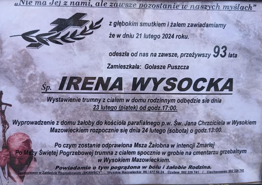 Irena Wysocka