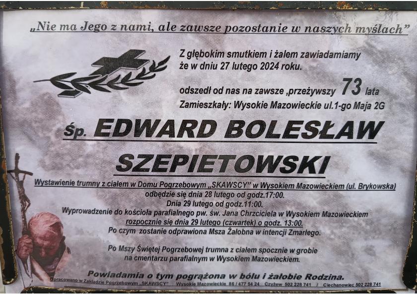 Edward Bolesław  Szepietowski 