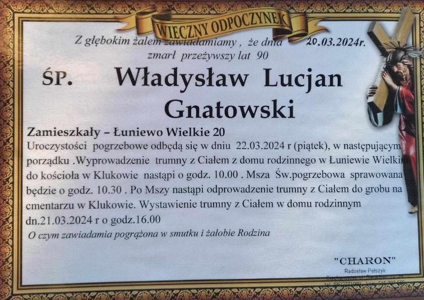 Władysław Lucjan  Gnatowski