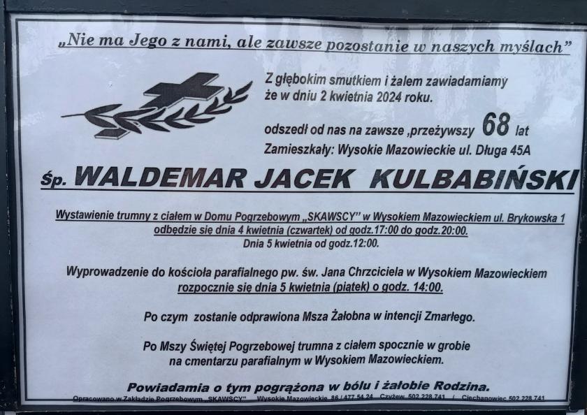 Waldemar Jacek  Kulbabiński