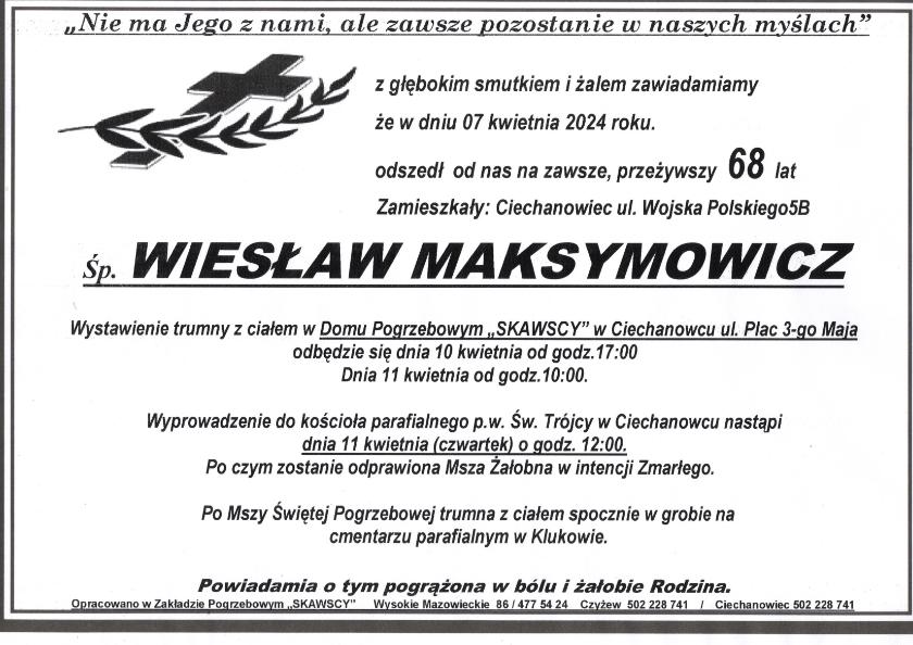 Wiesław Maksymowicz