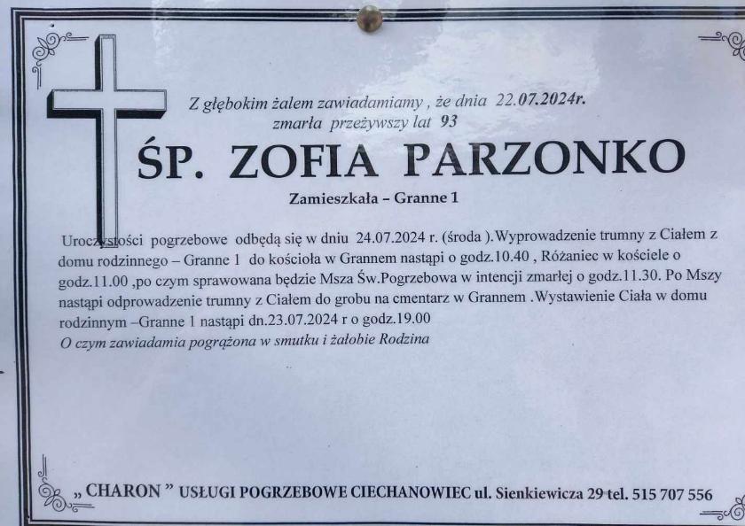 Zofia  Parzonko