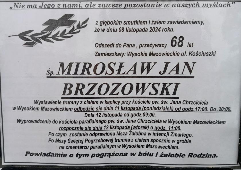 Mirosław Jan  Brzozowski 