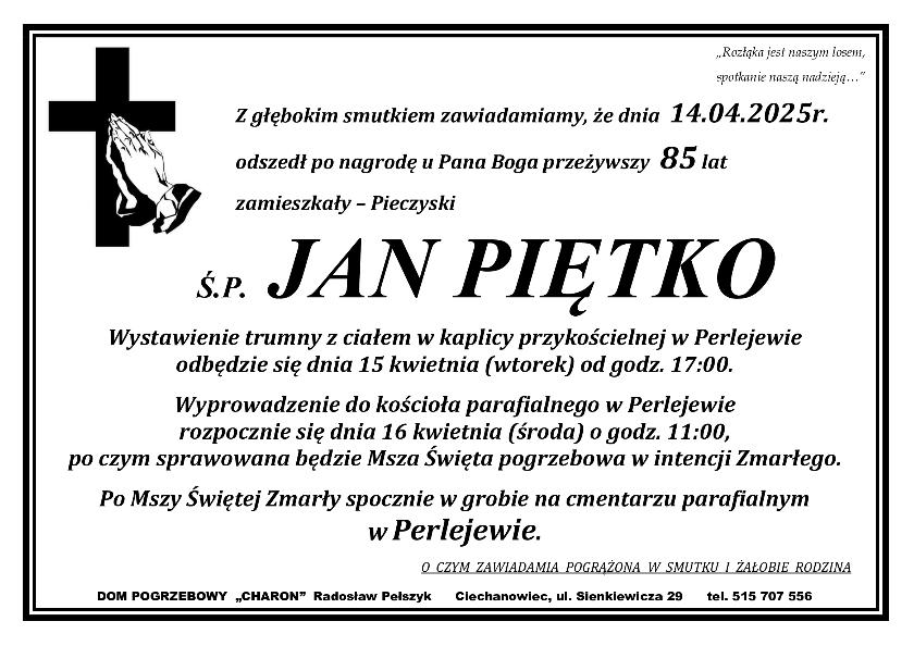 JAN PIĘTKO