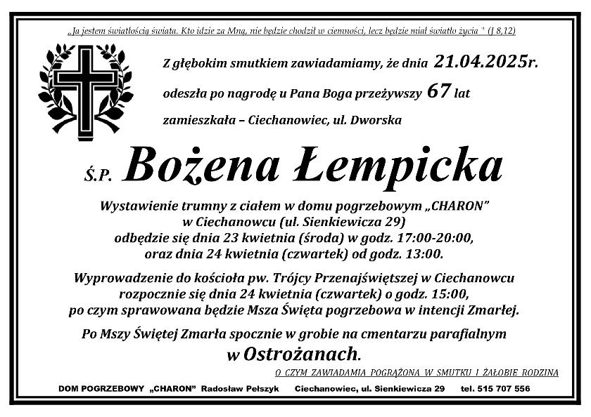 BOŻENA ŁEMPICKA