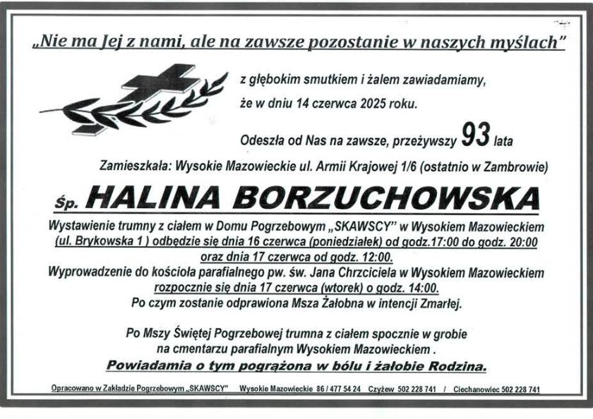 Halina  Borzuchowska 