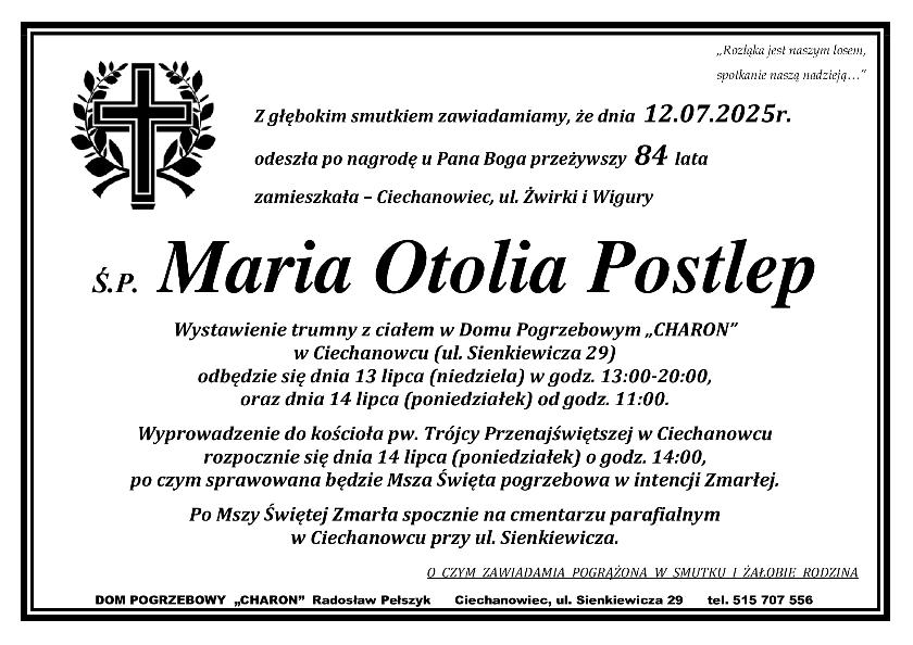 MARIA OTOLIA POSTLEP