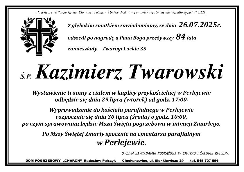 KAZIMIERZ TWAROWSKI