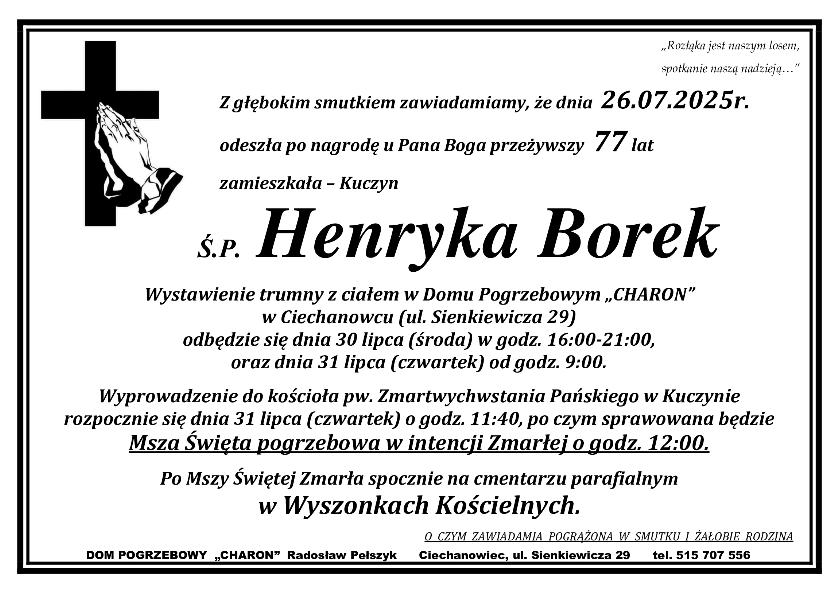 HENRYKA BOREK