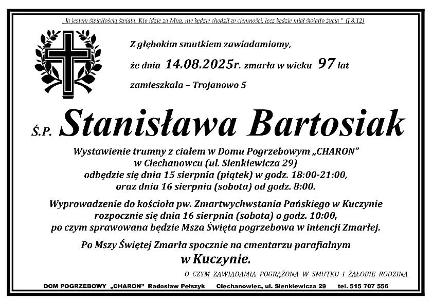 STANISŁAWA BARTOSIAK