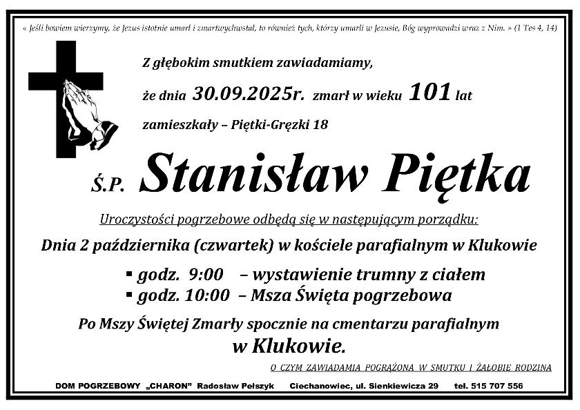 STANISŁAW PIĘTKA