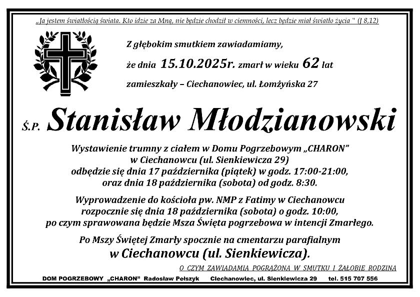 STANISŁAW MŁODZIANOWSKI