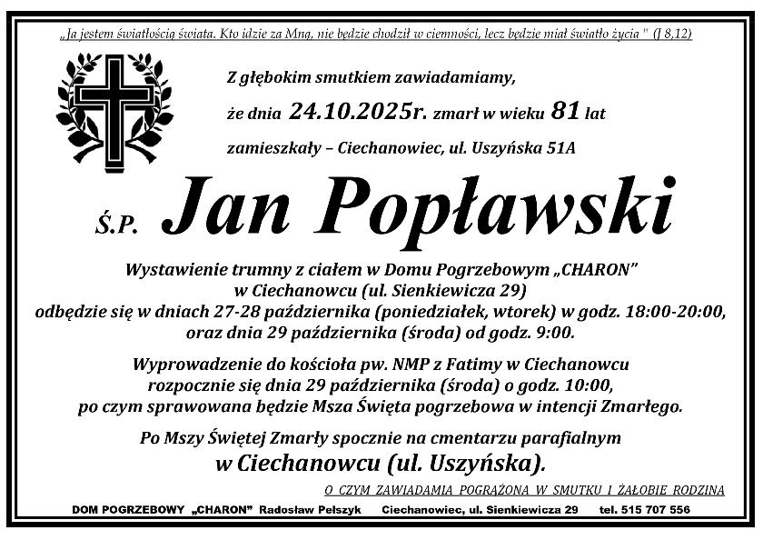 JAN POPŁAWSKI