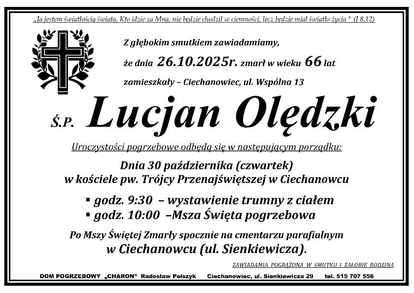 LUCJAN OLĘDZKI