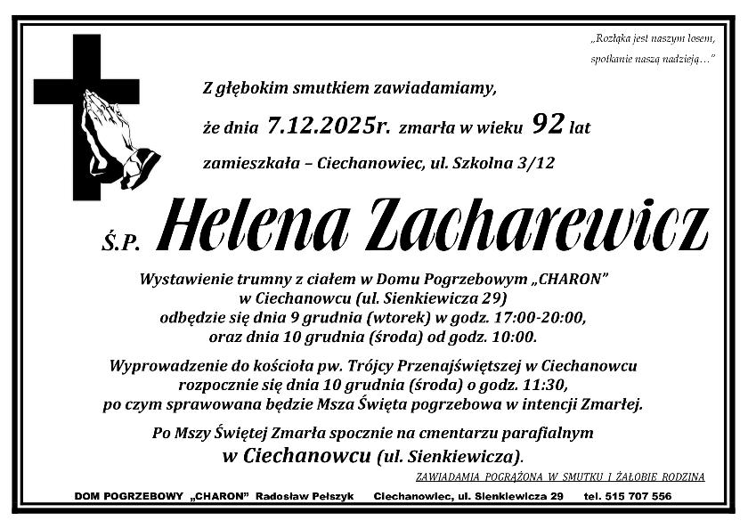 HELENA ZACHAREWICZ