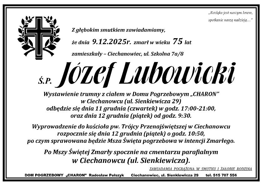 JÓZEF LUBOWICKI