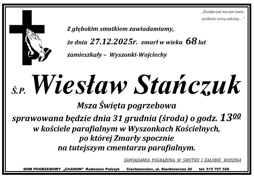 WIESŁAW STAŃCZUK