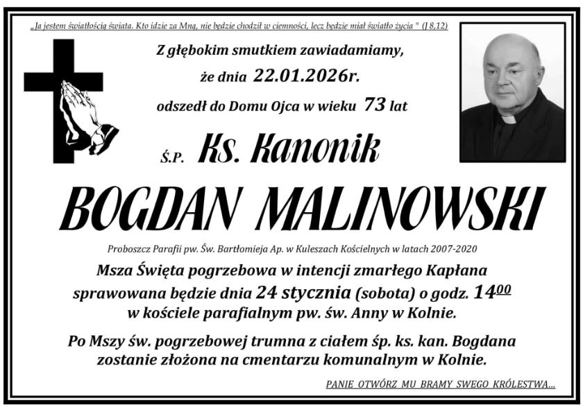 Ks. Kan. Bogdan  Malinowski
