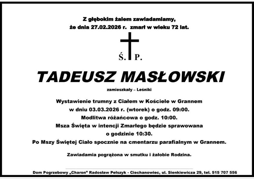 Tadeusz Masłowski